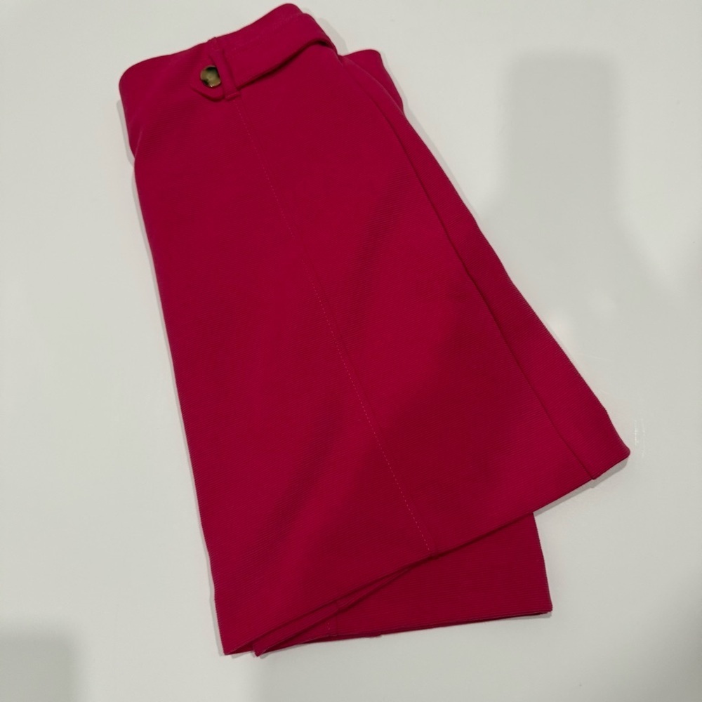 Ann Taylor Fuchsia Skirt Size 14P Office Preppy Barbiecore Pretty in Pink - Picture 8 of 8